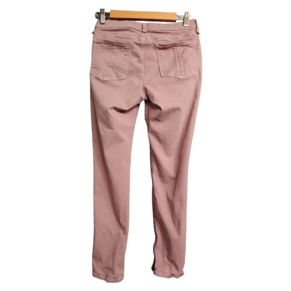 Rag & Bone Revolve Zipper Capri Mid Rise Lilac Lavender Stretch Jeans Pants 28 - Picture 5 of 12